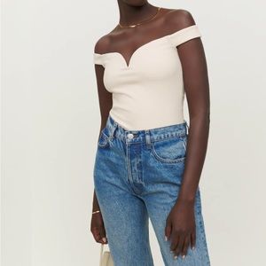 New Reformation Andria Knit Top